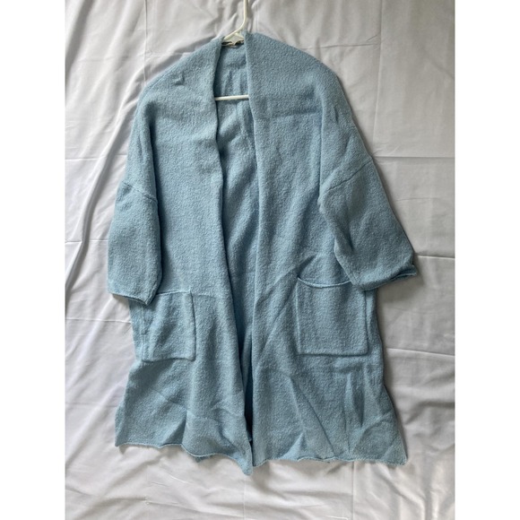 Soft Surroundings‎ Cardigan Sweater Women L/XL Open Front 3/4 Sleeve Wool Blend - Picture 4 of 12